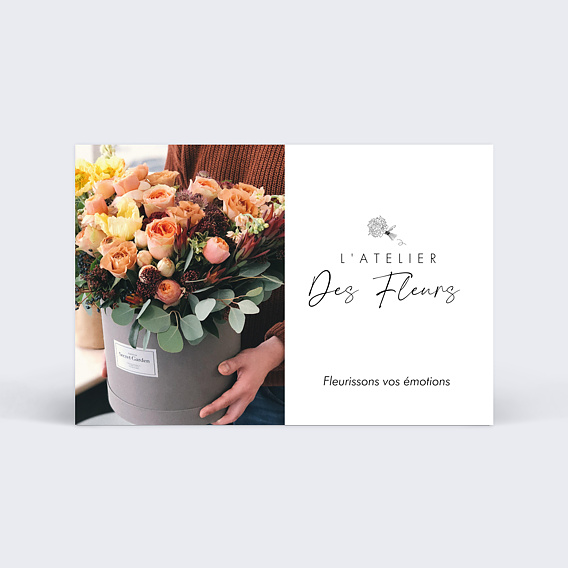 Carte de visite Fleuriste Recto