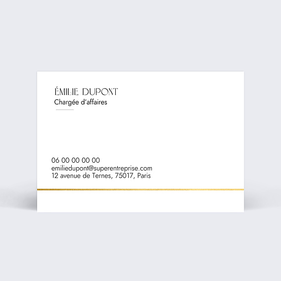 Carte de visite Minimaliste