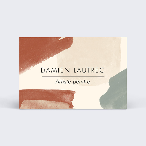 Carte de visite Artiste peintre Recto