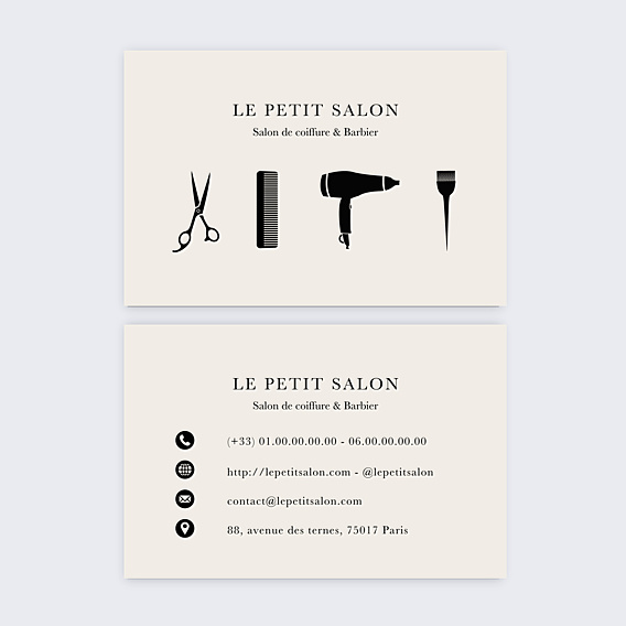 Carte de visite Barbier