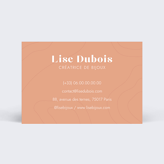 Carte de visite Bijoux Colorés