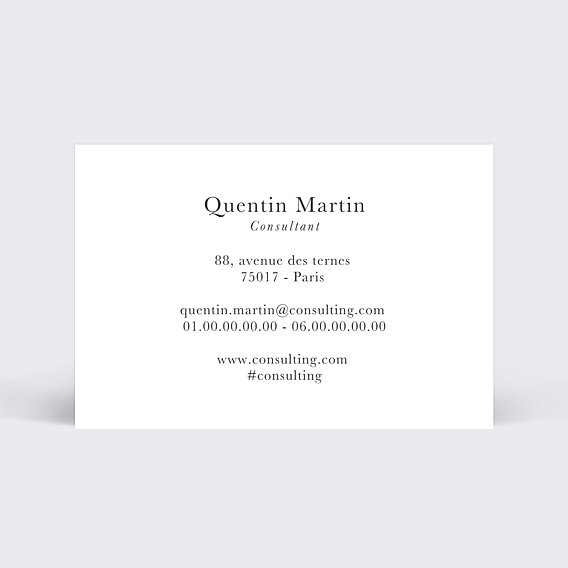 Carte de visite Consultant