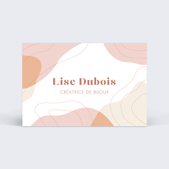 Carte de visite Bijoux Colorés Recto