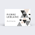 Carte de visite Architecte Graphique Recto