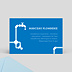 Carte de visite Plombier Bleu Recto