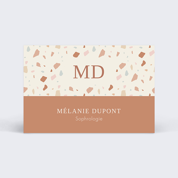 Carte de visite terrazzo Recto