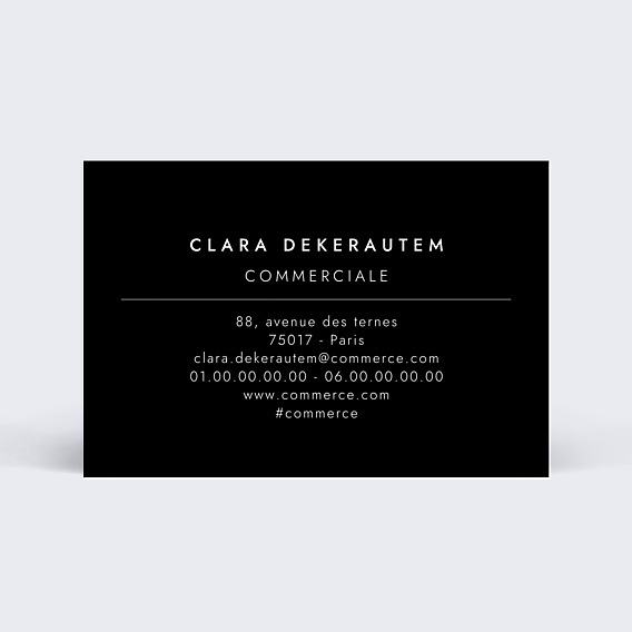 Carte de visite Commercial