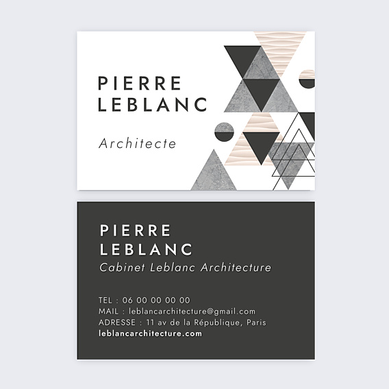 Carte de visite Architecte Graphique
