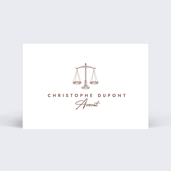 Carte de visite Justice