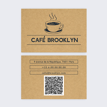 Cartes de visite Caf