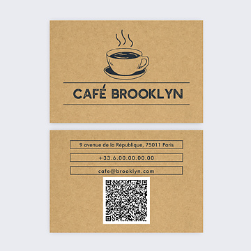 Cartes de visite Café