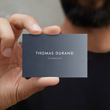 Cartes de visite Commercial dgrad bleu