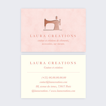 Cartes de visite Couture moderne