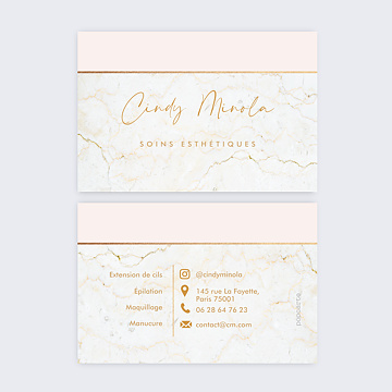 Cartes de visite Esthtique Marbre