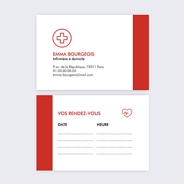 Cartes de visite Infirmire