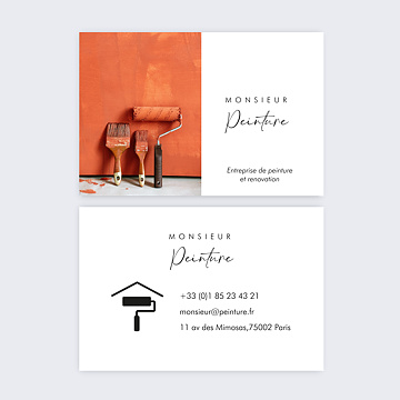 Cartes de visite Peintre en btiment