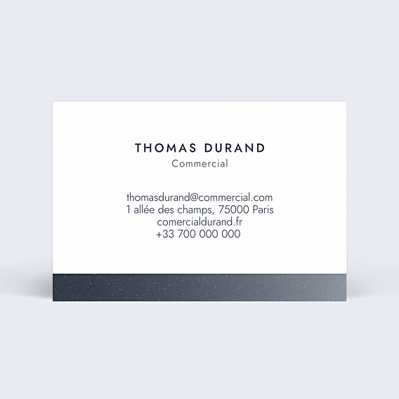 Carte de visite Commercial dégradé bleu