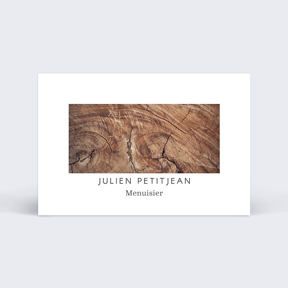 Carte de visite Menuisier Recto