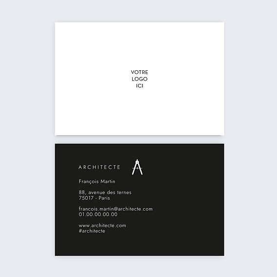 Carte de visite Architecte minimaliste