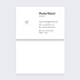 Carte de visite Minimaliste blanche