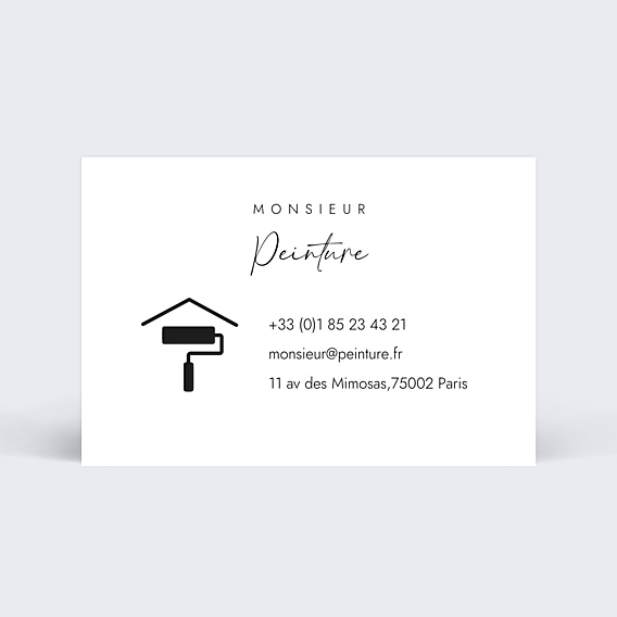 Carte de visite Peintre en bâtiment