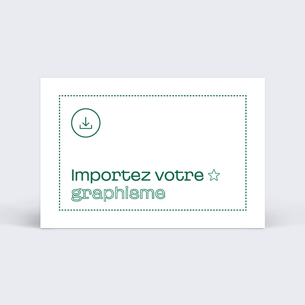 Cartes de visite Importez votre graphisme personnalisé