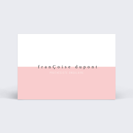 Carte de visite Onglerie rose