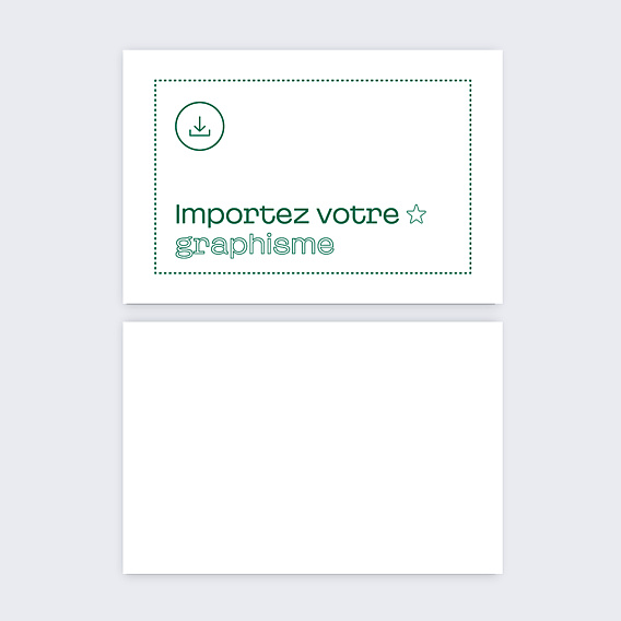 Carte de visite Importez votre graphisme personnalisé