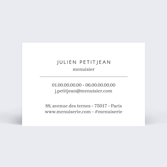 Carte de visite Menuisier