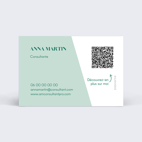 Carte de visite Initiales Verso