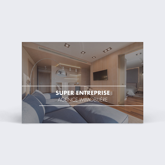 Carte de visite Agent Immobilier Photos Recto