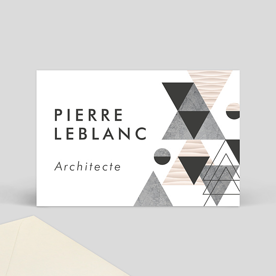 Carte de visite Architecte Graphique Recto