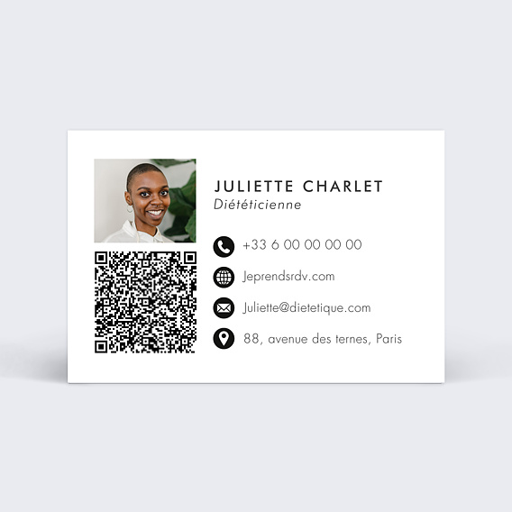 Carte de visite Diététicienne Recto