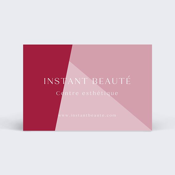 Carte de visite Esthéticienne design Recto