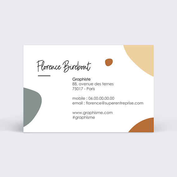 Carte de visite Graphiste Recto