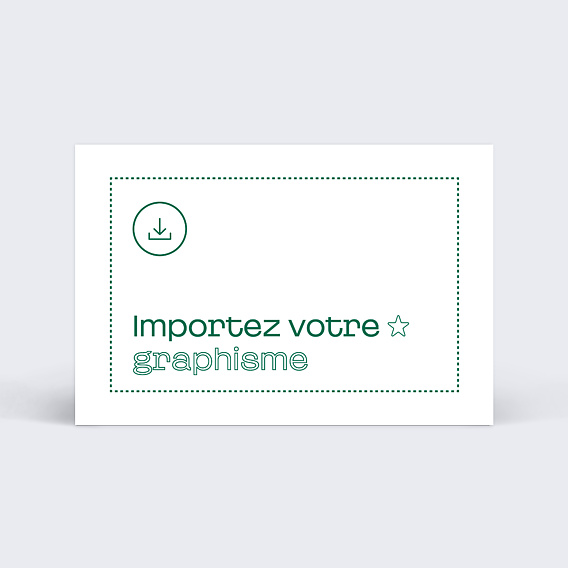 Carte de visite Importez votre graphisme personnalisé Recto
