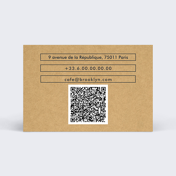 Carte de visite Café
