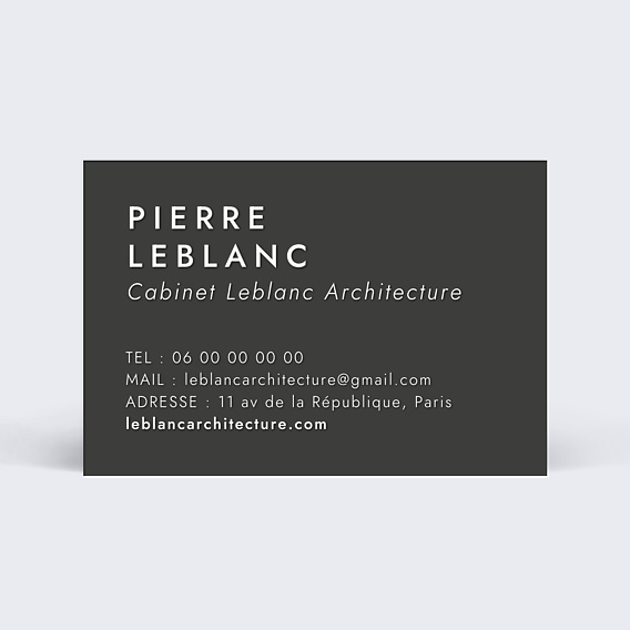 Carte de visite Architecte Graphique