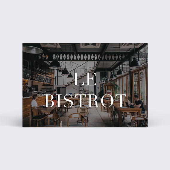 Carte de visite Restaurant Bar Recto