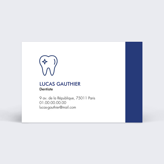 Carte de visite Dentiste Recto