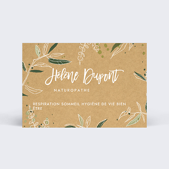 Carte de visite Naturopathe Kraft