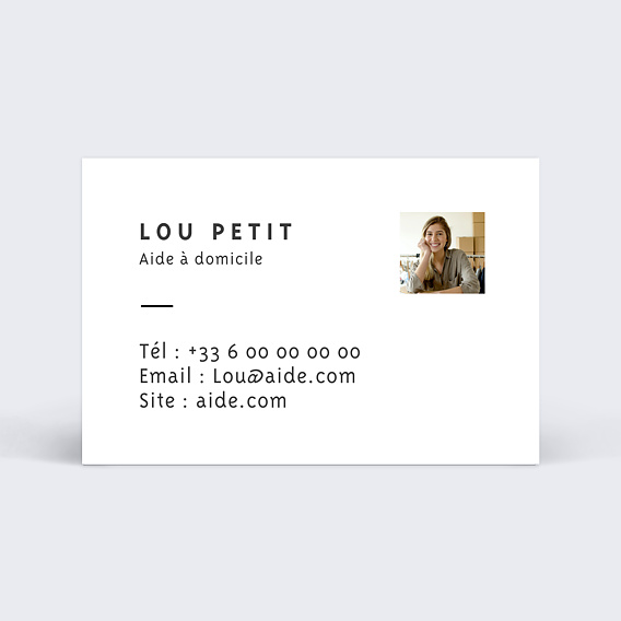 Carte de visite Minimaliste Recto