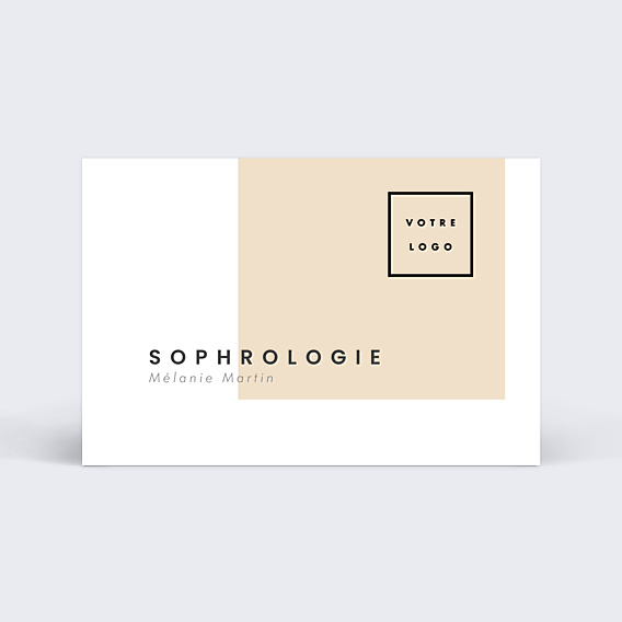 Carte de visite Sophrologie minimaliste