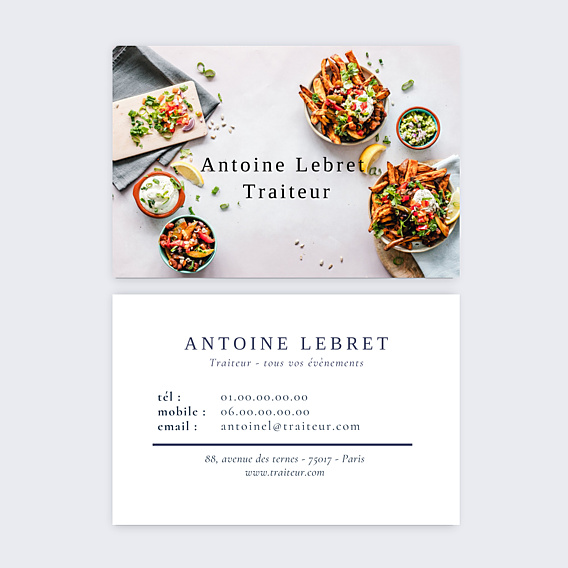Carte de visite Traiteur