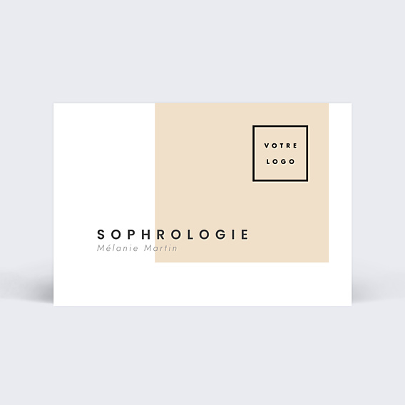 Carte de visite Sophrologie minimaliste