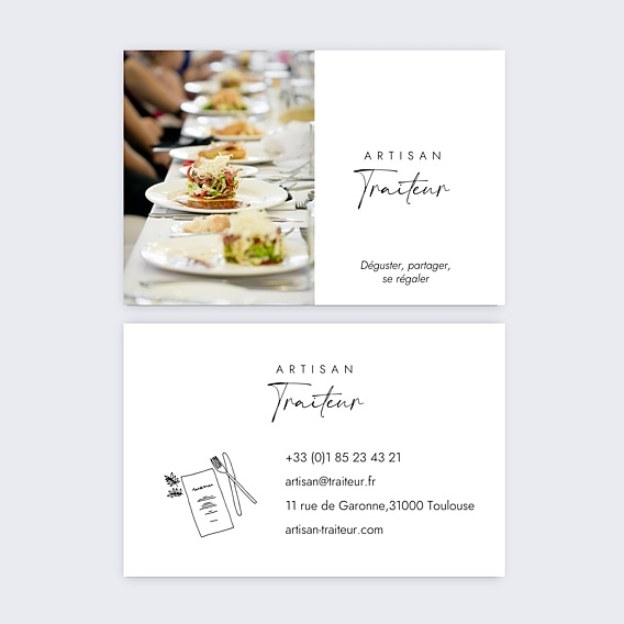 Carte de visite Artisan Traiteur 