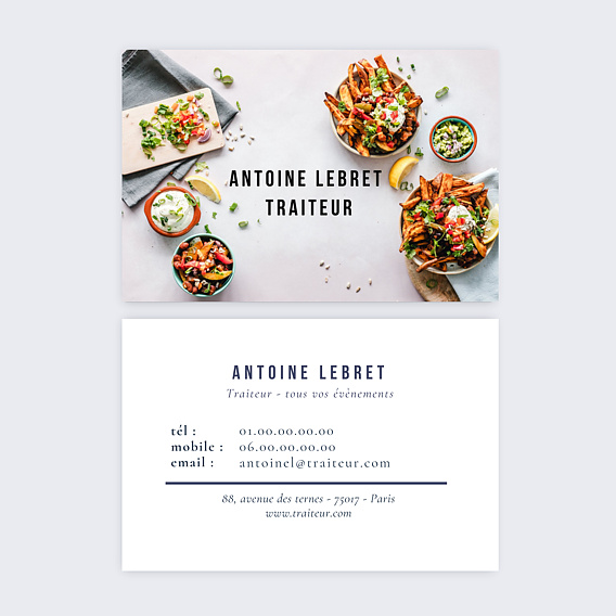 Carte de visite Traiteur