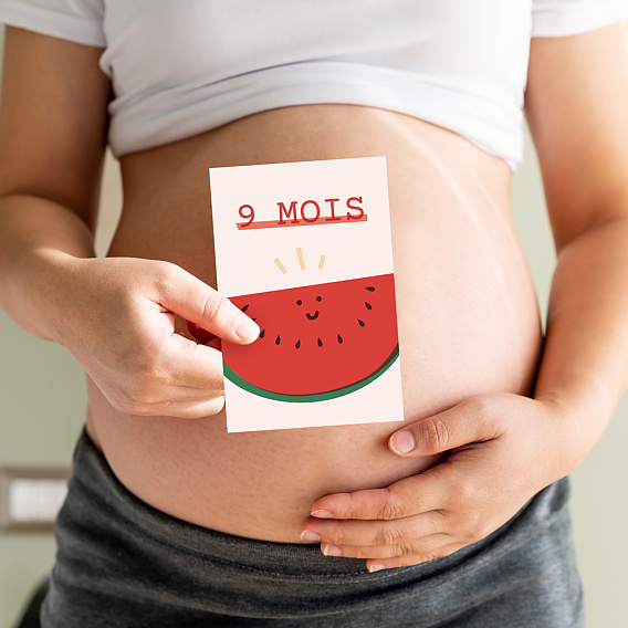Carte étape pour bébé grossesse
