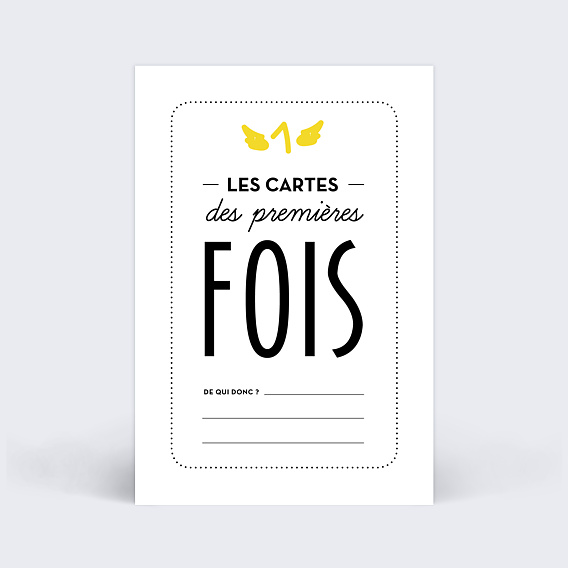 Carte étape bébé Mes Premières Fois