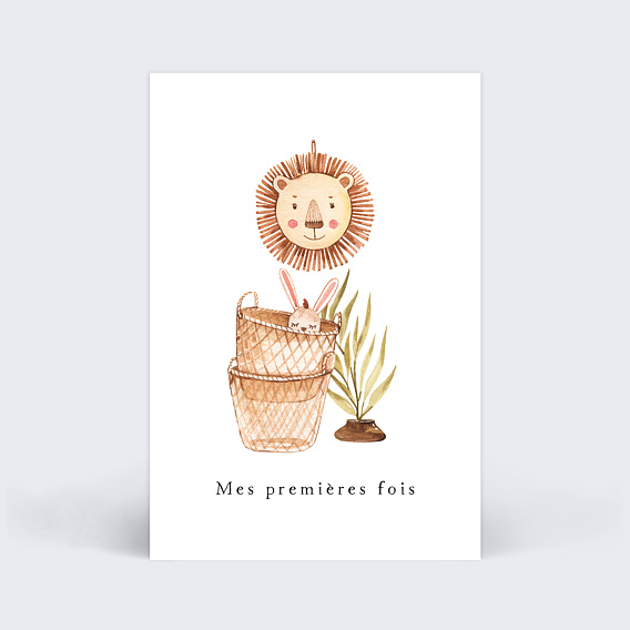Carte étape bébé Petit Cocon Carte 1
